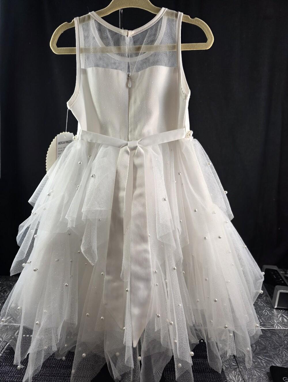 American Princess Tulle Optic White Dress - Picture 5 of 6